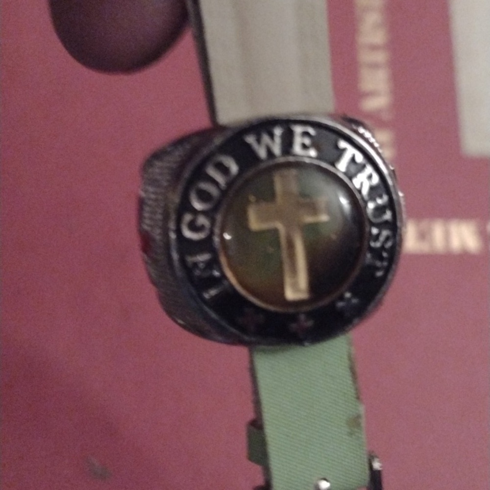 In God We Trust extra large men's ring